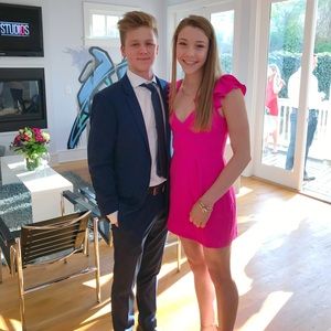 Amanda Uprichard Pink Mini Dress